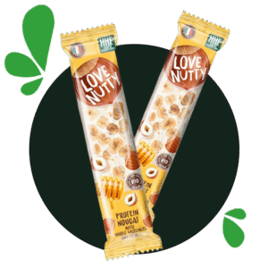 Love Nutty Protein Nougat with Whole Hazelnuts and Honey (12x80g)